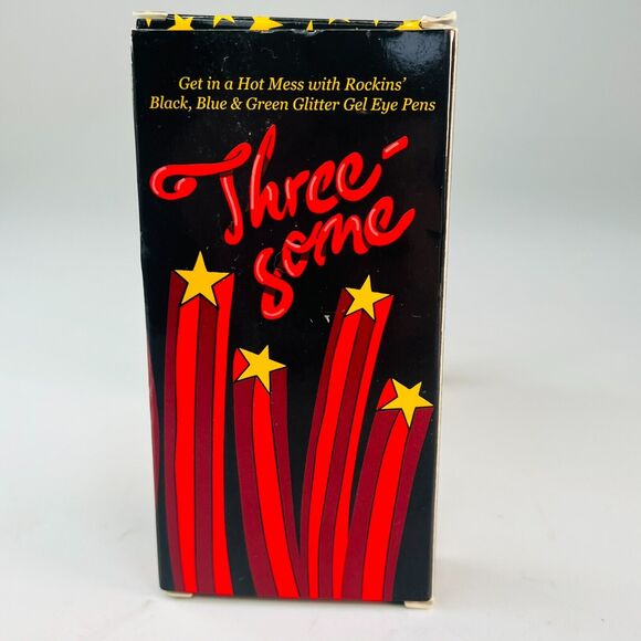 Rockins Cosmetics Hot Mess Threesome Eye Pens Glitter Blue Green Black .14oz NIB - Picture 2 of 6